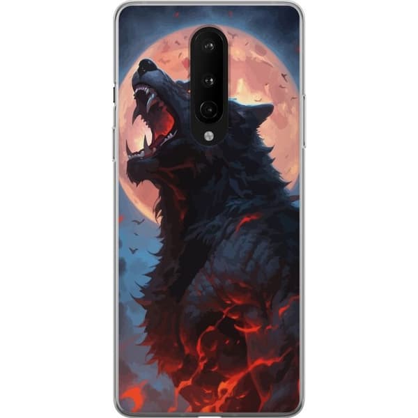 Mobilcover til OnePlus 8 med Hylende ulv