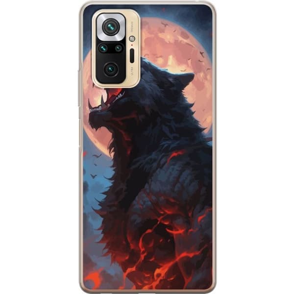 Mobilskal till Xiaomi Redmi Note 10 Pro med Ylande varg