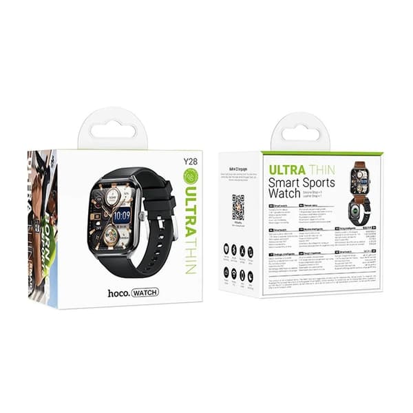 Hoco SmartWatch Y28 Amoled - Svart Svart