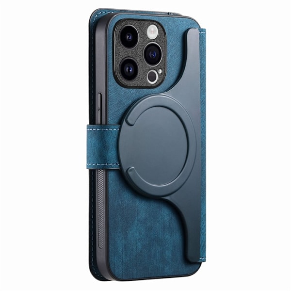 CASENEO iPhone 15 Pro Max Plånboksfodral Konstläder - Blå