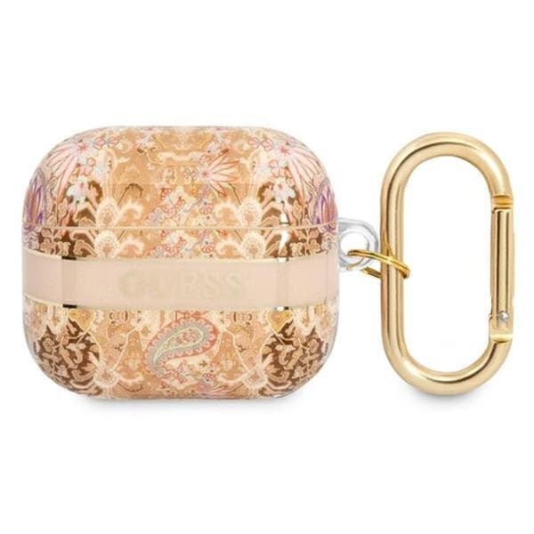 Guess AirPods 3 Skal Paisley Strap Collection - Guld Guld