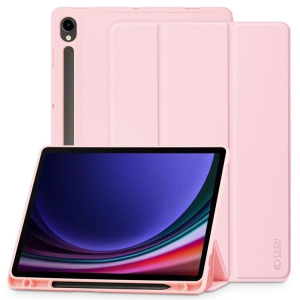 Tech-Protect Galaxy Tab S9 FE Fodral med plats för pennna - Rosa