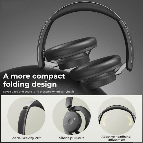 HTC Over-Ear Trådlösa Hörlurar Bluetooth ANC HP06 - Vit Vit