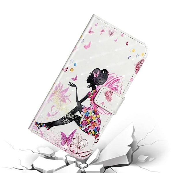 iPhone 14 Pro Plånboksfodral 3D Pattern - Girl