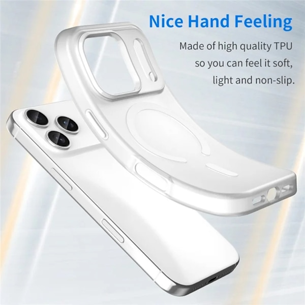Mobilskal till iPhone 17 Pro MagSafe Matte Translucent - Vit Vit
