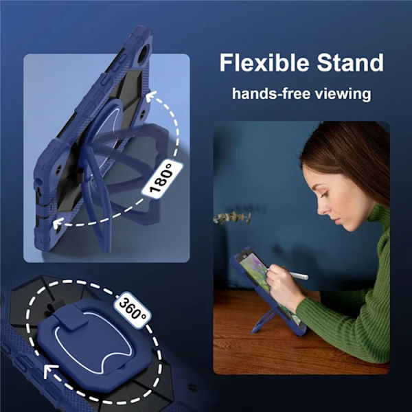 Lenovo Tab K9 Mobilskal Silikon Kickstand Blå