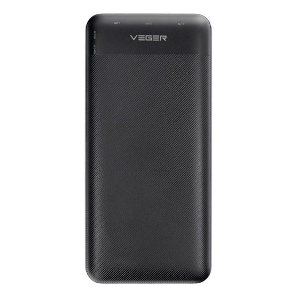 VEGER Powerbank 30000 mAh PD QC 3.0 3A 20W L30 - Svart