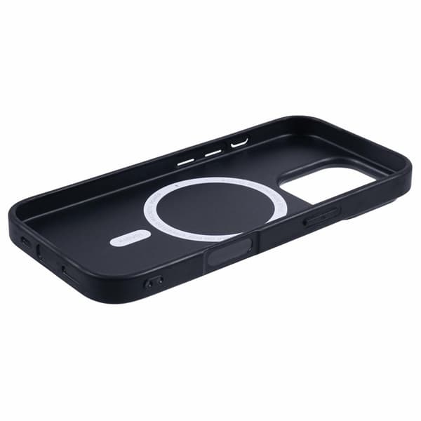 X-LEVEL Bojue-3 Mobilskal till iPhone 16 Pro MagSafe Läder Grön