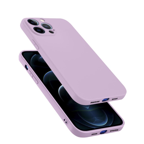 Ohut pehmeäkantinen iPhone 13 Pro - violetti
