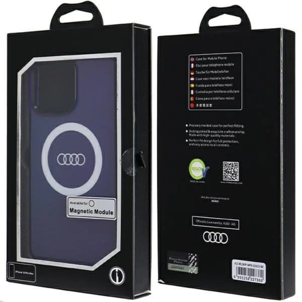 Audi Mobilskal till iPhone 14 Pro Max Magsafe IML Big Logo - Blå