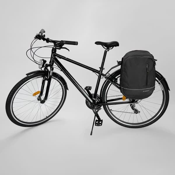 Wozinsky todelt rygsæk/cykelholder 30 L - Sort Svart
