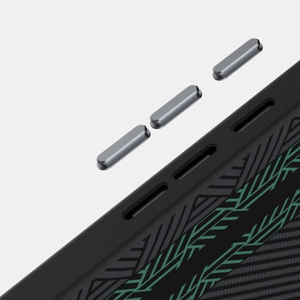 ABEEL Mobilskal till Google Pixel 9a PC TPU Aluminium PU Läder - Textur 2