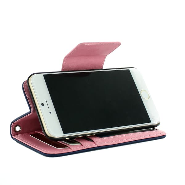 Covered Gear Devoted Plånboksfodral - iPhone 6/6S  - Blå/Rosa Blå