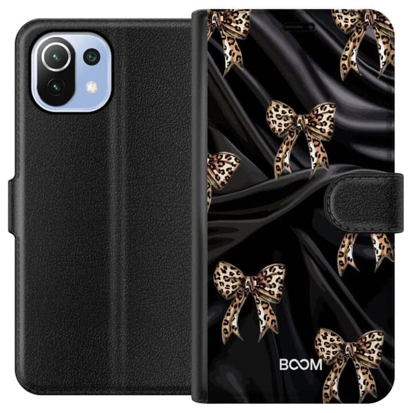 Plånboksfodral till Xiaomi Mi 11 Lite med Leopard Bow