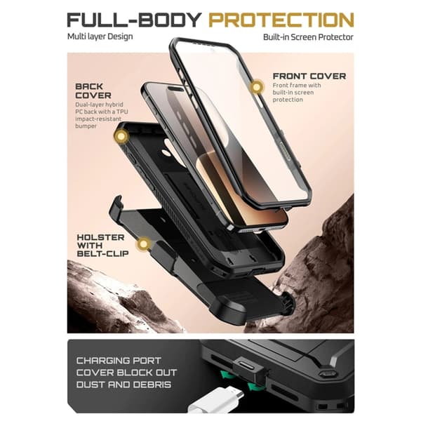 Supcase Mobilskal till iPhone 17 UB Pro - Svart Svart