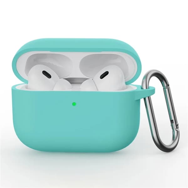 Mobilskal till Airpods Pro 3 Silikon med Karbinhake - Mintgrön Grön
