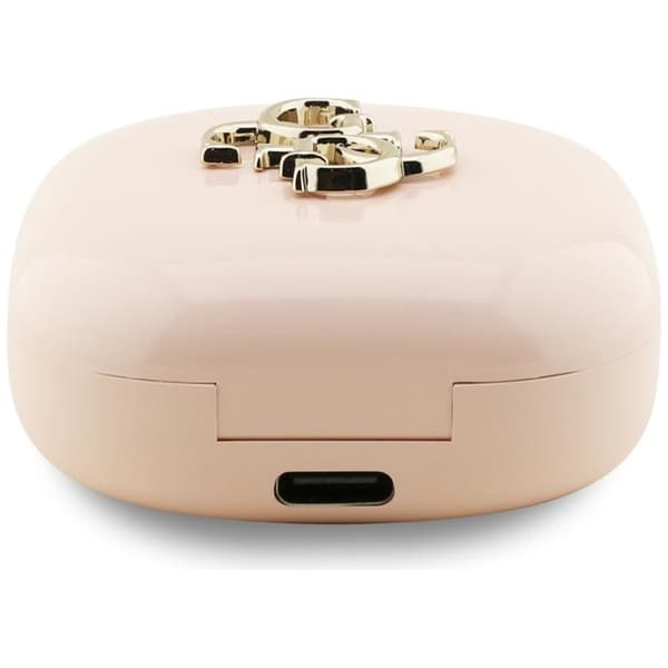 Guess TWS In-Ear Hörlurar Bluetooth 4G Metal Logo - Rosa