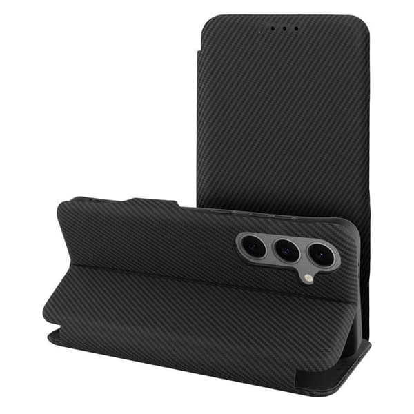Galaxy S25 Ultra Plånboksfodral Folio Side Magnet - Svart Svart