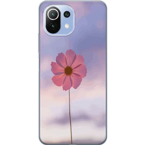 Mobilskal till Xiaomi 11 Lite 5G NE med Rosa blomma