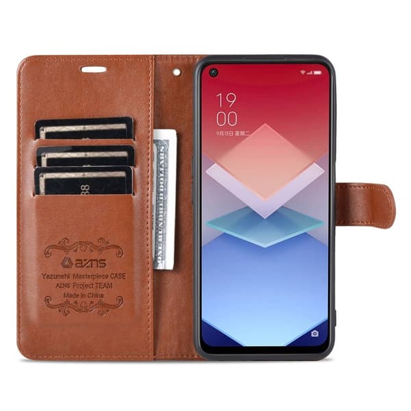 AZNS Mobilskal till OnePlus Nord CE 2 Lite 5G Texturerat KonstLäder - Brun