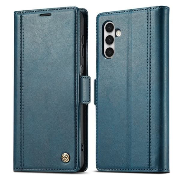 LC.IMEEKE Samsung Galaxy S24+ Plånboksfodral Konstläder - Blå