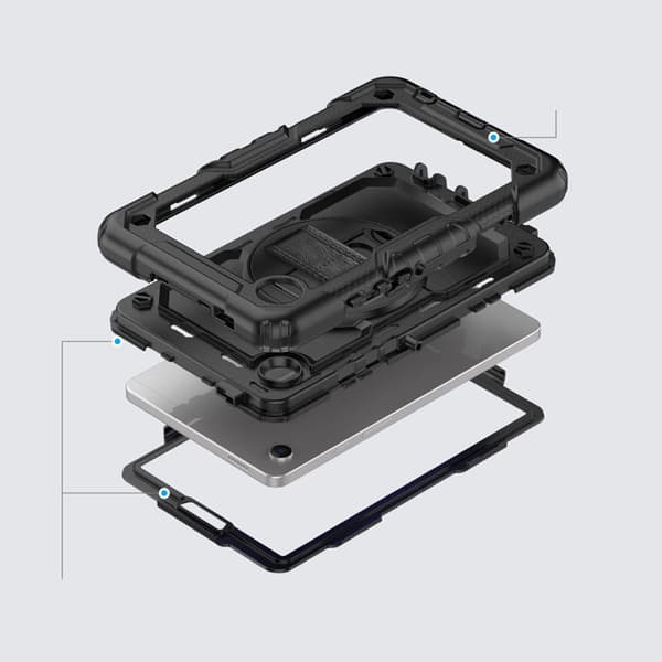 Tech Protect Galaxy Tab A9 Plus -kuori Solid360 - Musta Svart