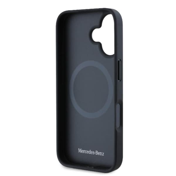 Mercedes Mobilskal till iPhone 16 Plus Läder Urban - Svart Svart
