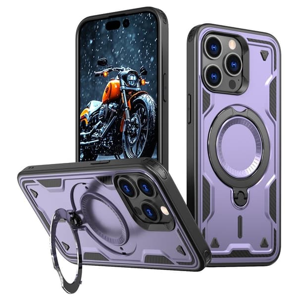 iPhone 15 Pro Max Skal Plast Militärt Skydd - Lila