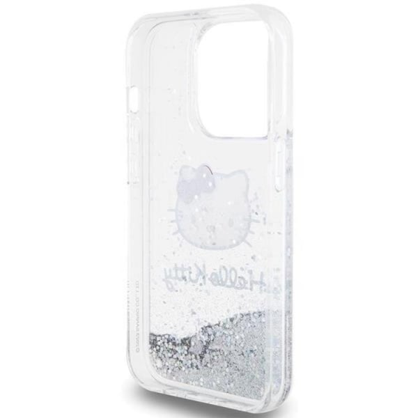 Hello Kitty iPhone 14 Pro Max Mobilskal Liquid Glitter Charms Ki