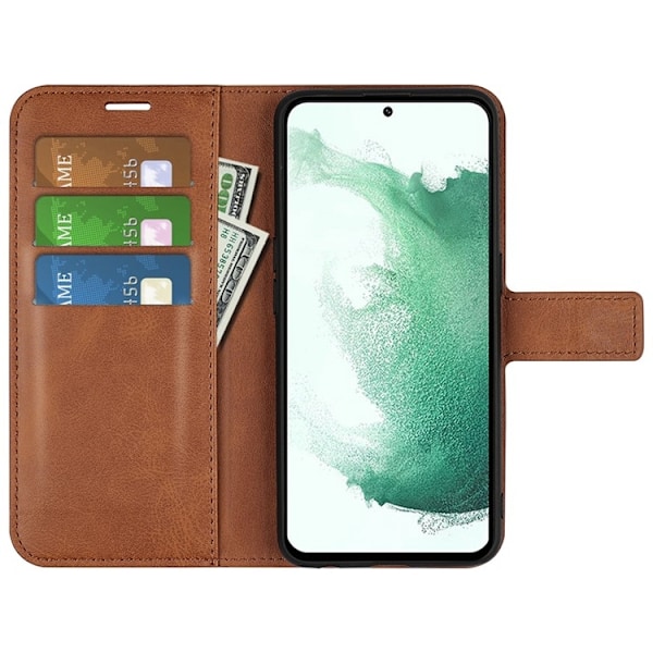 Galaxy S23 Plus Plånboksfodral Folio Flip - Brun
