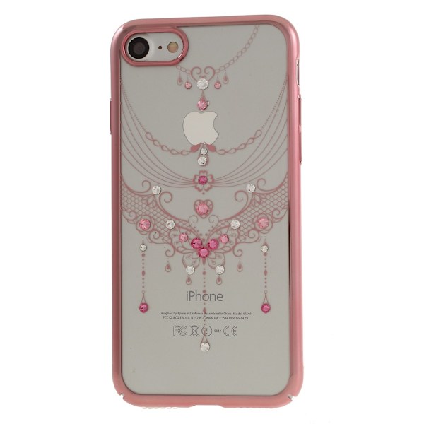 Kavaro Skal med Swarovski stenar till iPhone 7/8/SE 2020 - Rose Butterfly