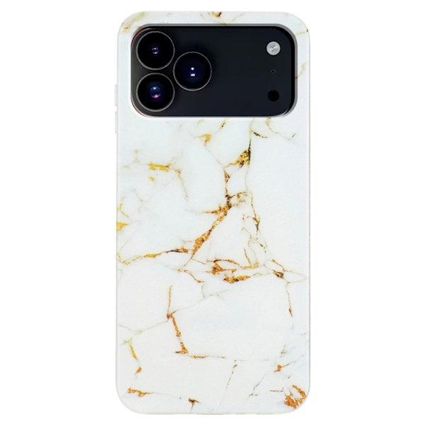 Mobilskal till iPhone 17 Pro Max Marble Pattern Painted TPU - Vit Vit