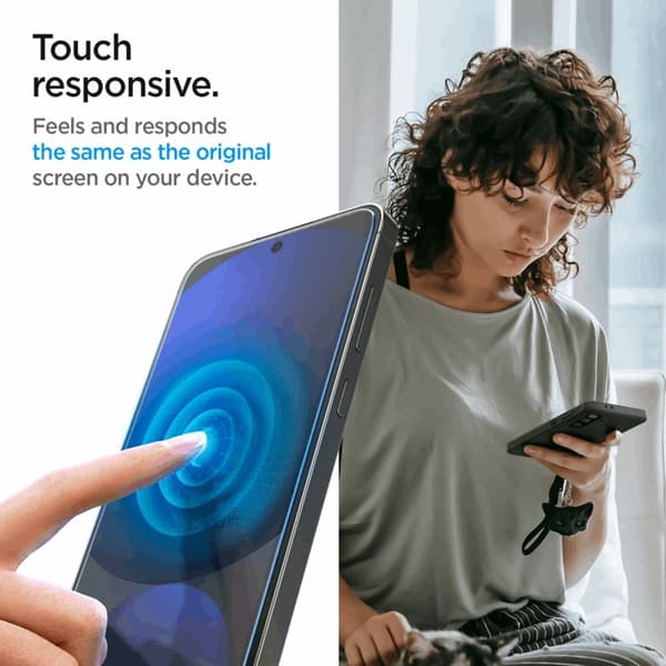 Spigen [2-Pack] Galaxy A56 5G/S24 FE Härdat glas Skärmskydd EZ-Fit Transparent