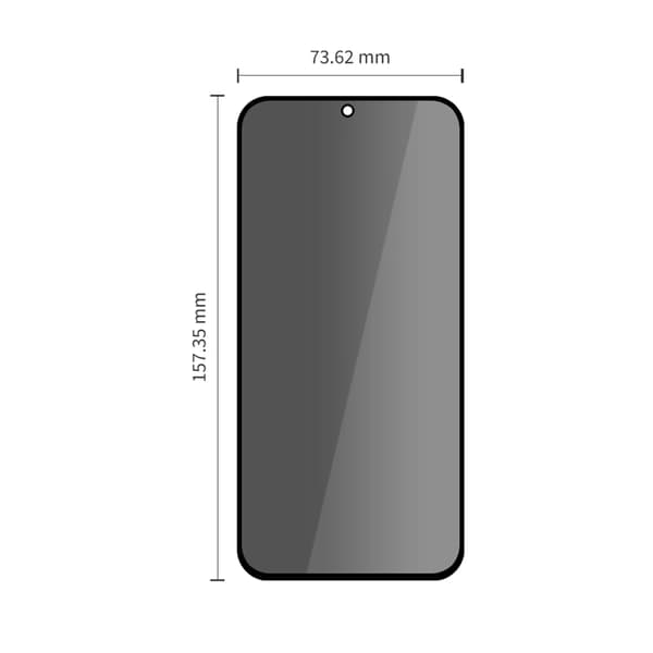 [2-Pack] Tech-Protect Härdat Glas Skärmskydd För Galaxy A27 Privacy - Svart