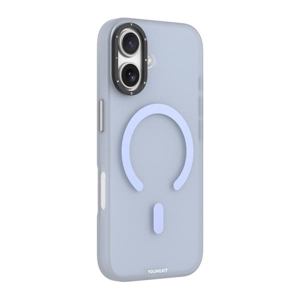 YOUNGKIT Mobilskal till iPhone 17 MagSafe PET TPU - Blå Blå