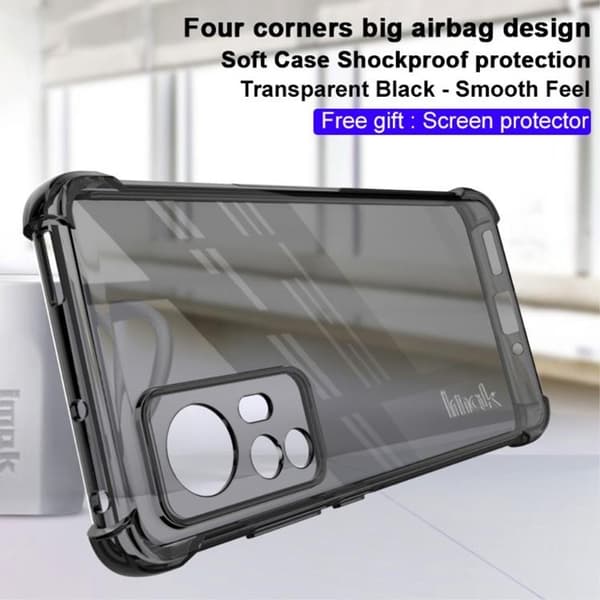 IMAK Anti-Scratch Cover Xiaomi 12 Pro - Sort Black