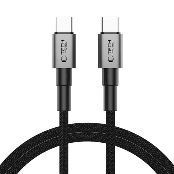Tech-Protect USB-C Til USB-C Kabel Ultraboost 100CM 60W - Grå Grå