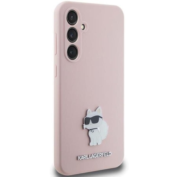 Karl Lagerfeld Galaxy S23 FE Mobilskal Silikon Choupette Metal Pin