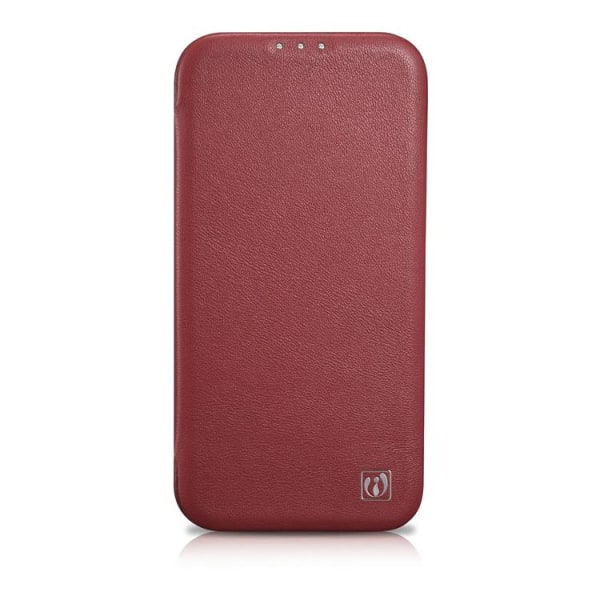 iCarer iPhone 14 Pro Max Plånboksfodral MagSafe CE Läder - Röd