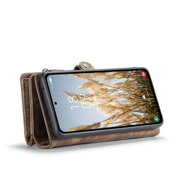 CASEME 008 Mobilskal till Samsung Galaxy A36 5G Konstläder Brun