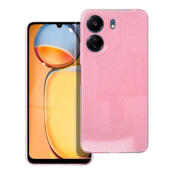 Xiaomi Redmi 13C Mobilskal Clear 2mm Blink - Rosa