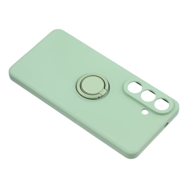 Mobilskal för Samsung Galaxy S26 Plus Silikon med Ring Kickstand - Grön