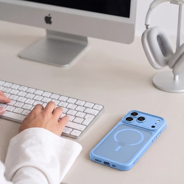 Tech-Protect Mobilskal För iPhone 18 Pro Magsafe Magpeak - Matte Ljusblå