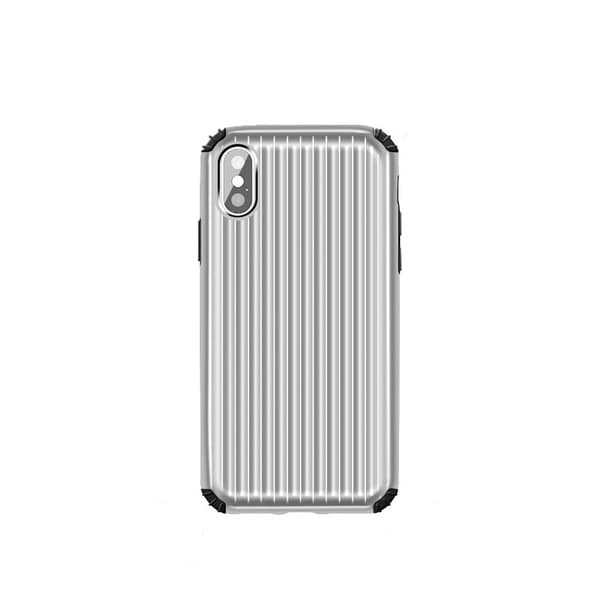 Hybrid Armor -kuori Apple iPhone X/Xs - hopea Silver