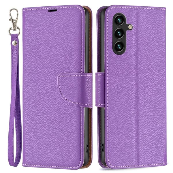 LITCHI Samsung Galaxy A55 5G Plånboksfodral Konstläder - Lila
