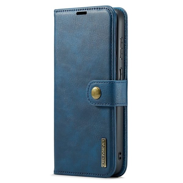 DG.MING Samsung Galaxy A35 5G Plånboksfodral Blå Split Läder