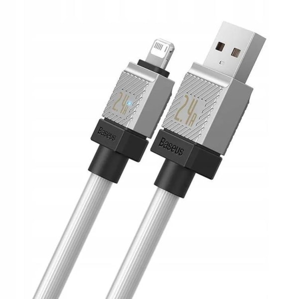 Baseus USB-A Till Lightning Kabel 2m CoolPlay - Vit