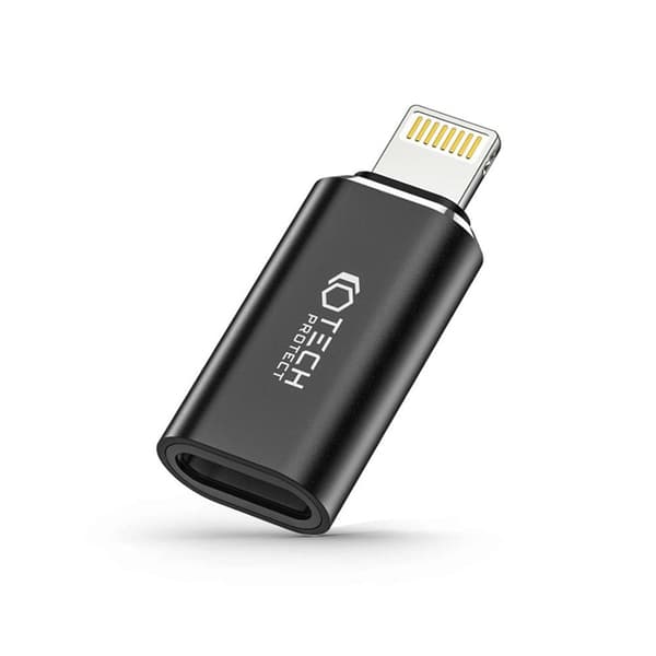 Tech-Protect USB-C Till Lightning Adapter Ultraboost - Svart Svart