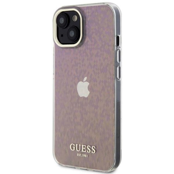 Guess iPhone 15 Mobilskal IML Faceted Mirror Disco Iridescent