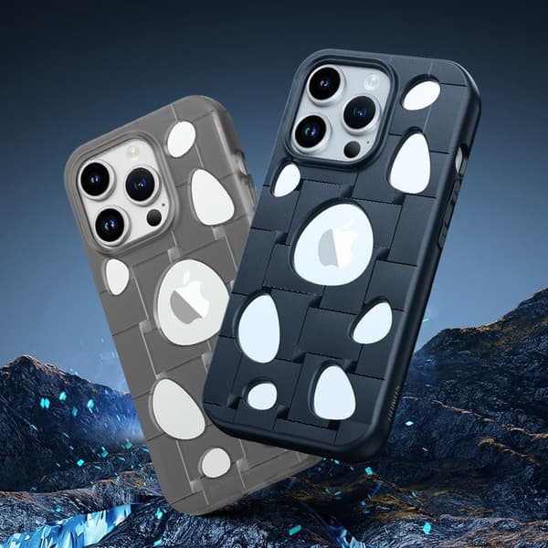 XUNDD Mobilskal till iPhone 15 Pro Max Hollow Holes Svart